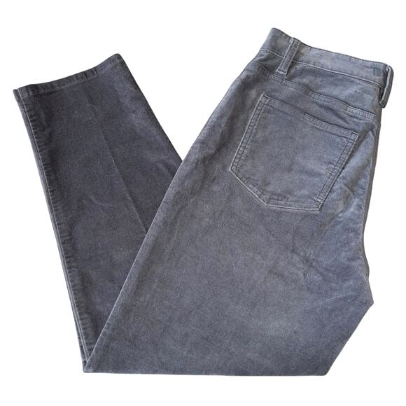 Eileen Fisher Velvet Pants Mid Rise Ankle Cropped - Picture 5 of 6